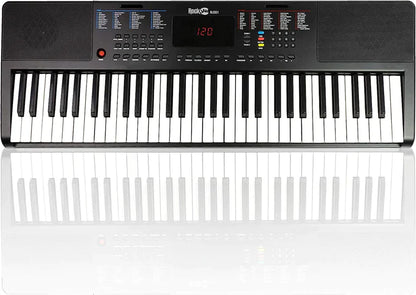 Piano RockJam avec clavier LED compact à 61 touches