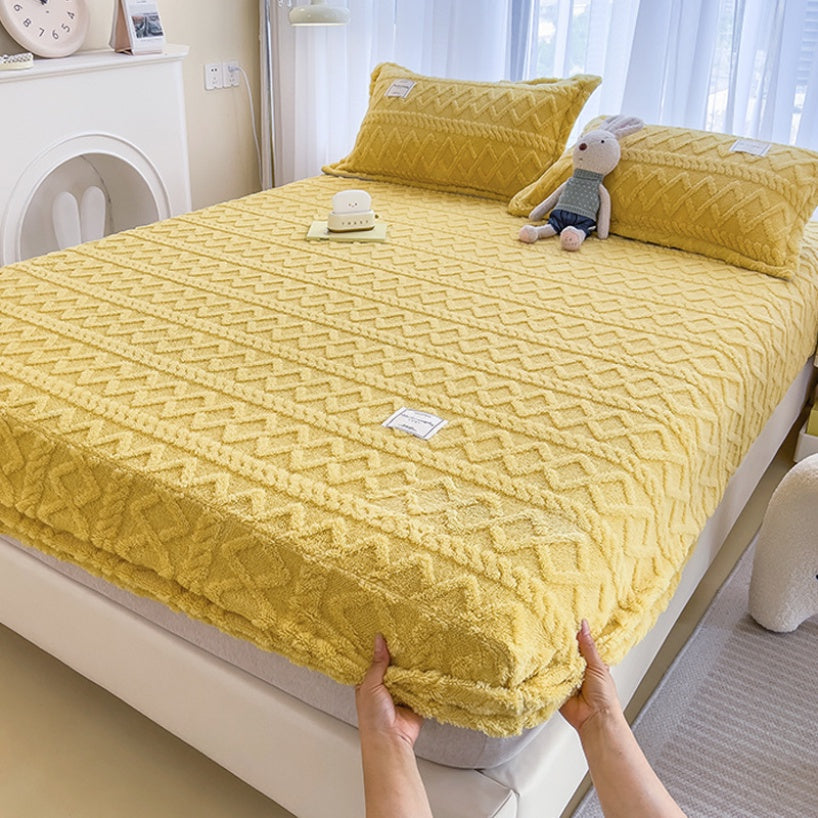 Housse de matelas en laine Taffeta Corail