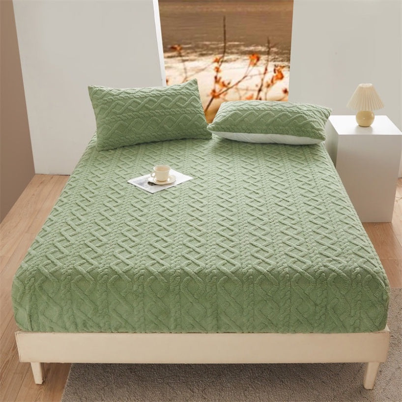 Housse de matelas en laine Taffeta Corail