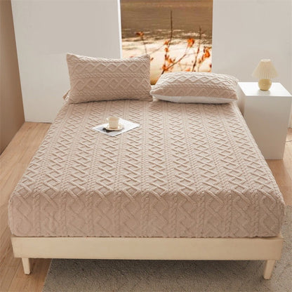 Housse de matelas en laine Taffeta Corail