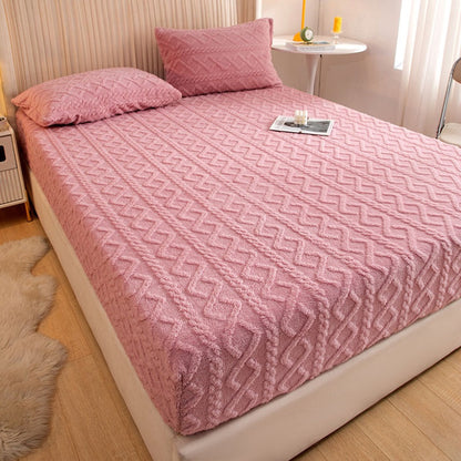 Housse de matelas en laine Taffeta Corail