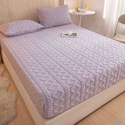 Housse de matelas en laine Taffeta Corail